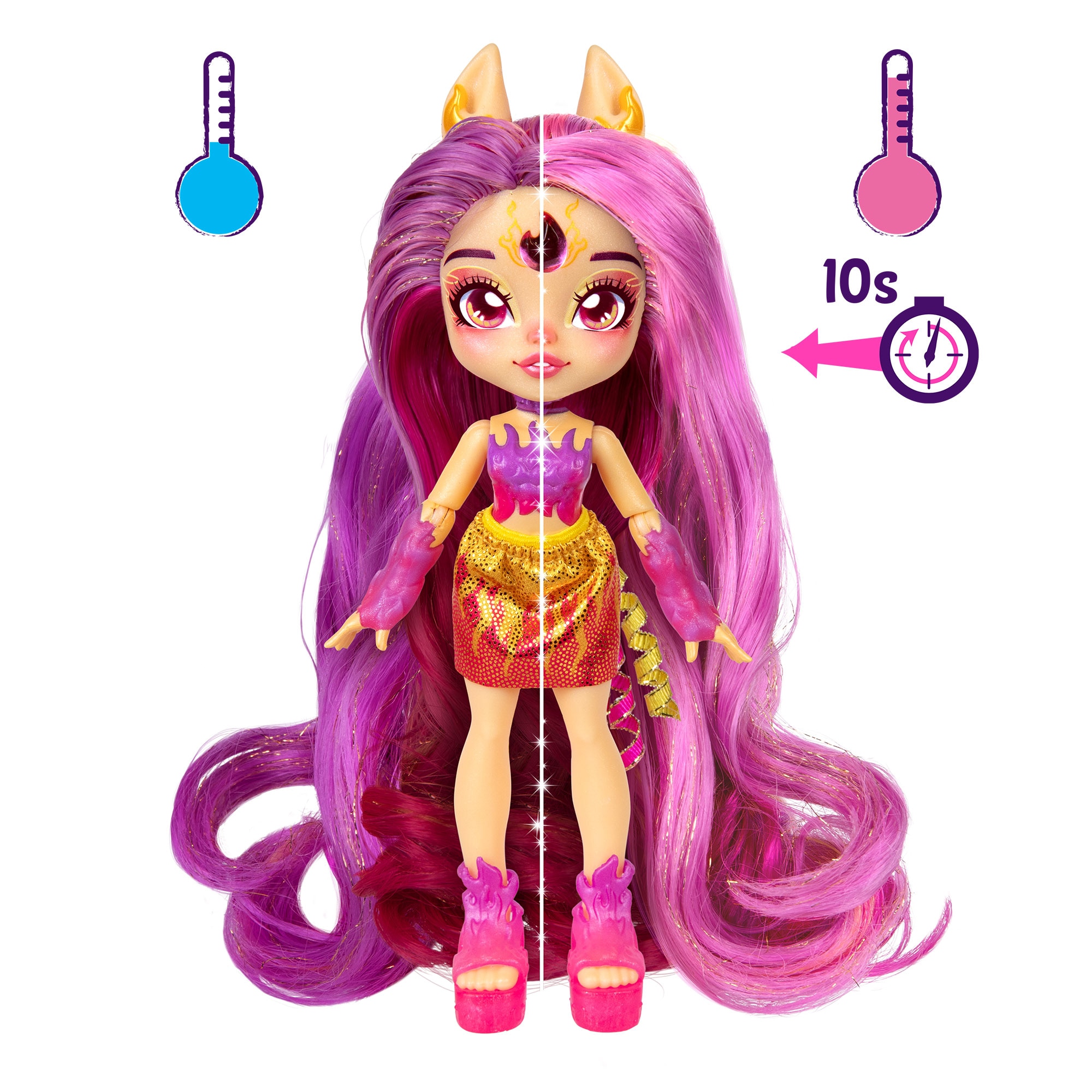 Muñeca Pixlings Galaxy Long Hair Famosa 16