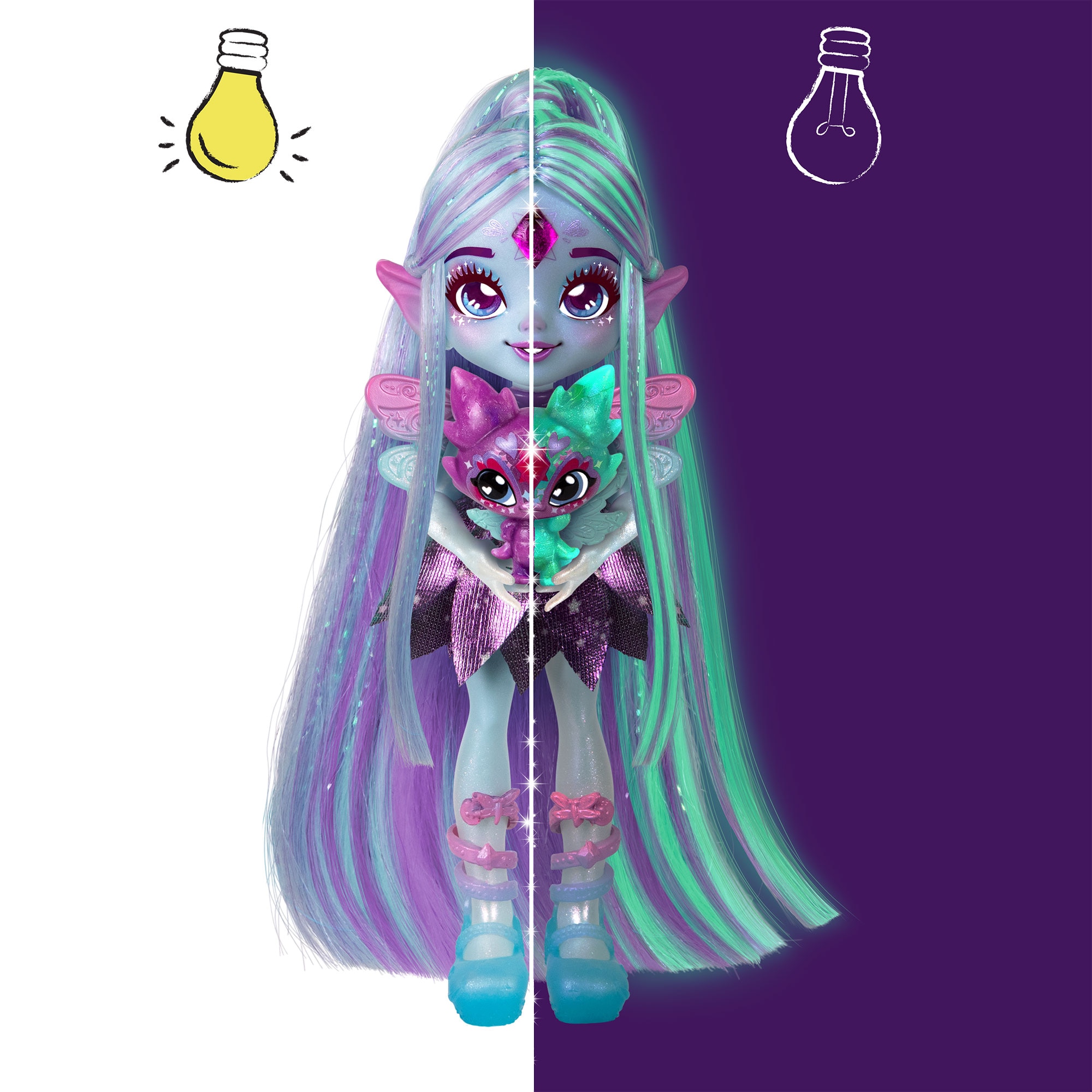Muñeca Pixlings Galaxy Long Hair Famosa 18