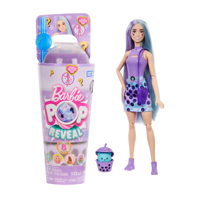Barbie Pop Reveal Muñeca con pelo azul y morado