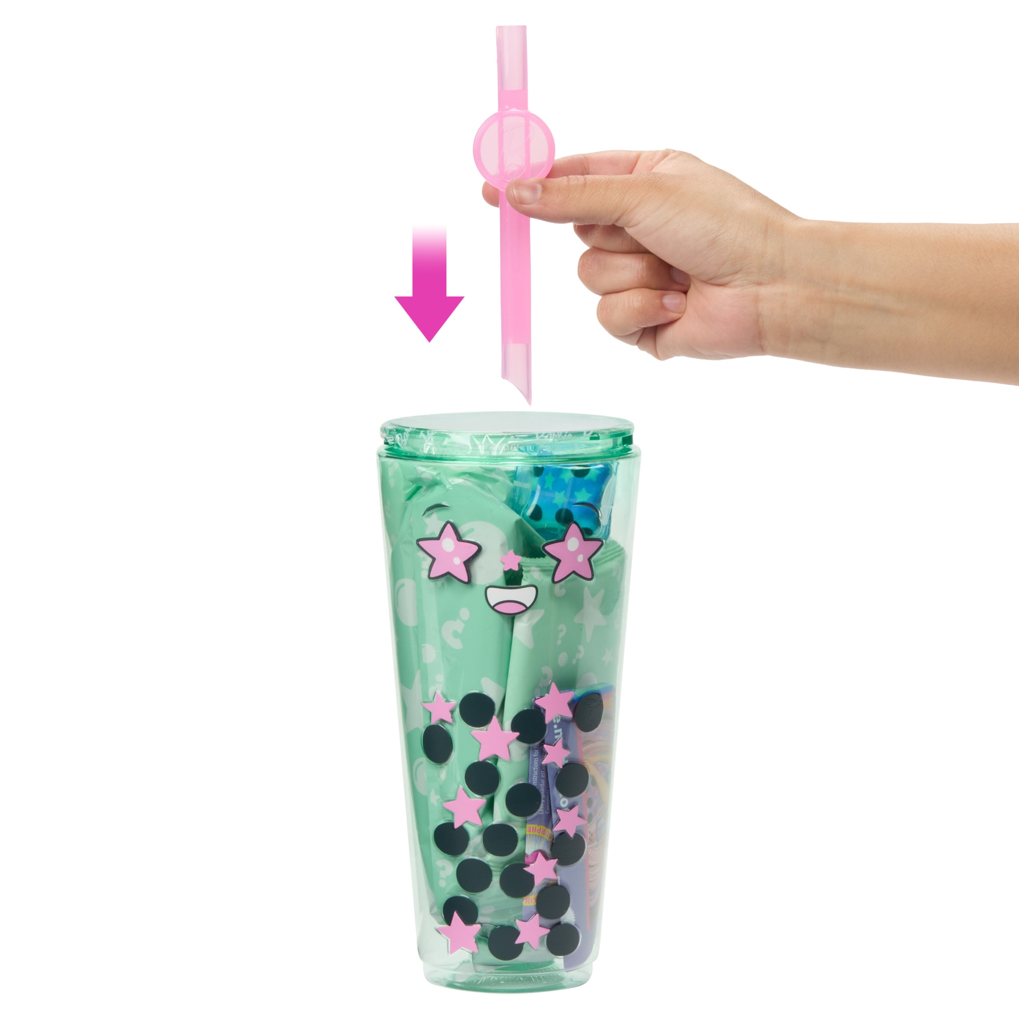 Muñeca Barbie Pop Reveal té de burbujas Verde-5