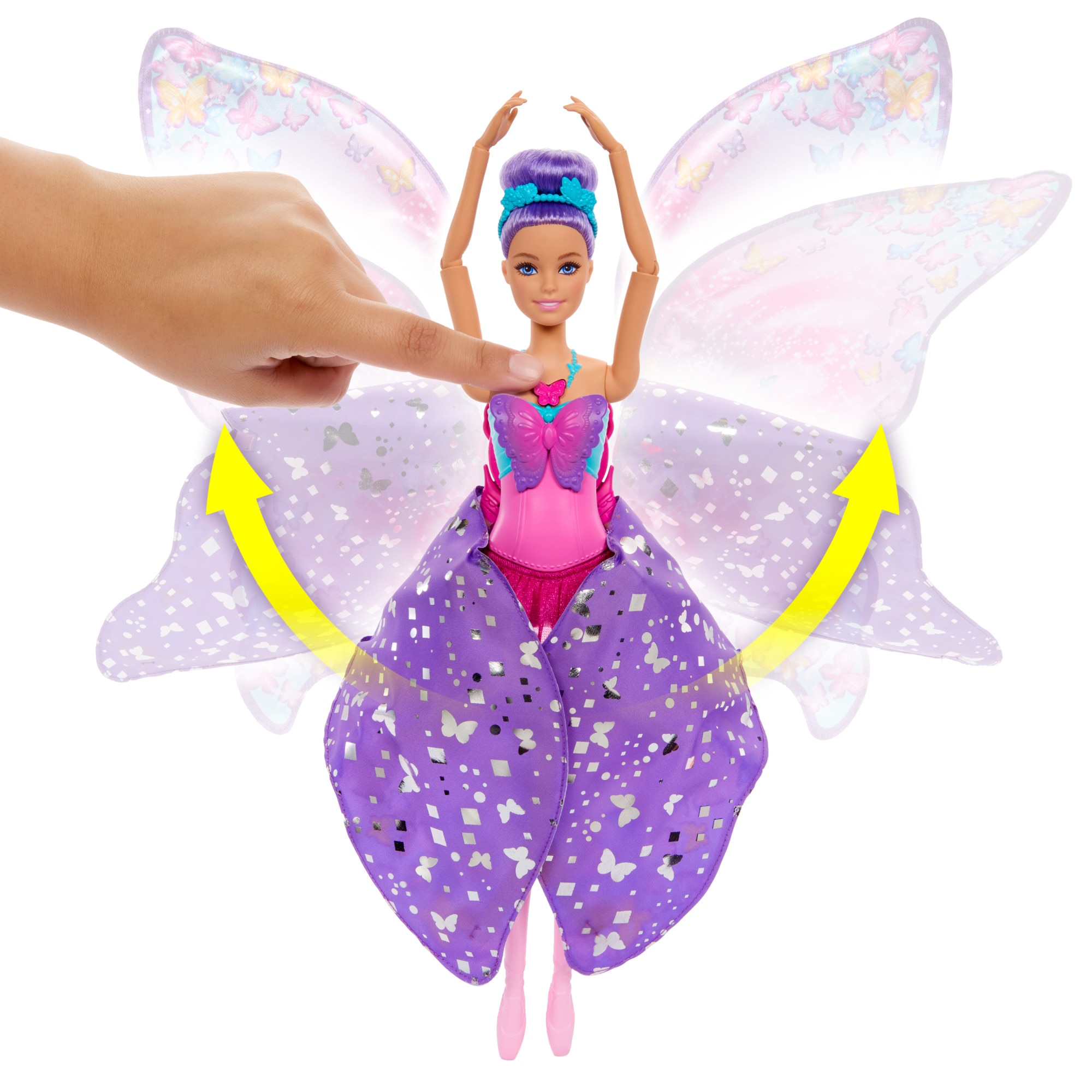 Barbie Muñeca bailarina Dance and Flutter 2 en 1 5