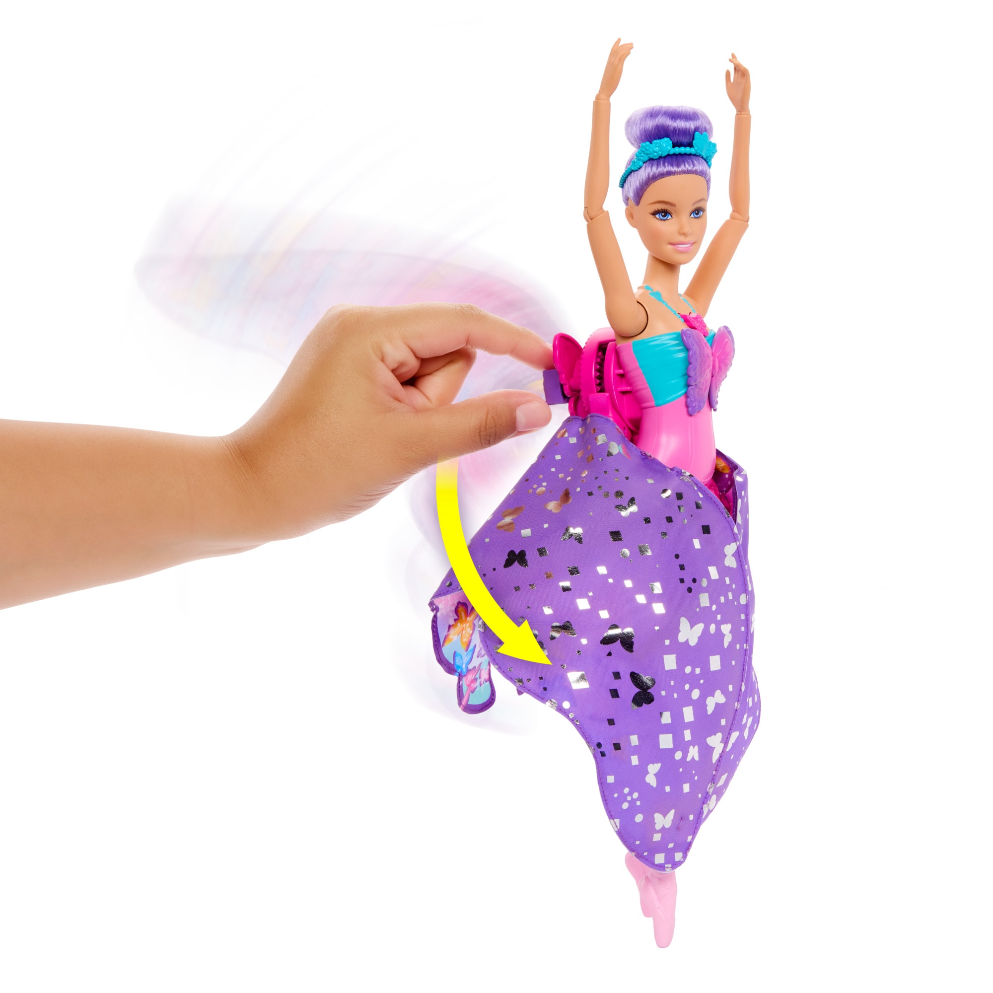 Barbie Muñeca bailarina Dance and Flutter 2 en 1 6
