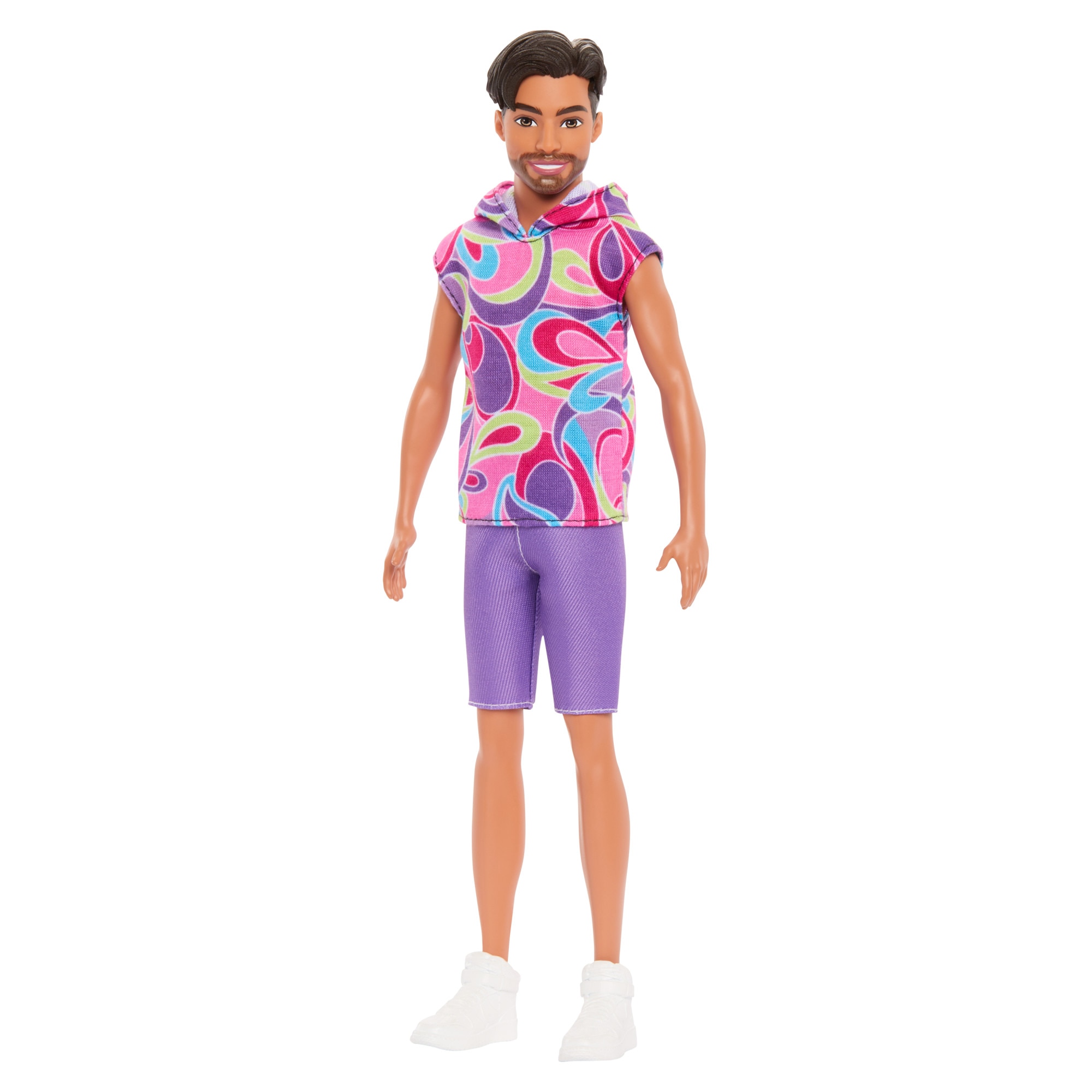 Muñeco moreno Ken con barba Colección 65 aniversario Barbie Fashionistas 4