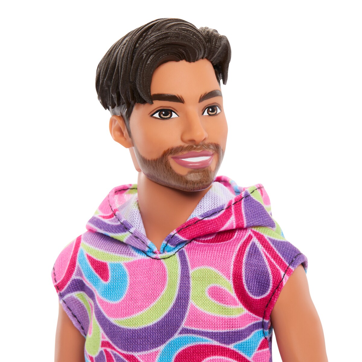 Barbie Ken Con Pelo Largo Muñeco Moreno Ken Con Barba Colección 65