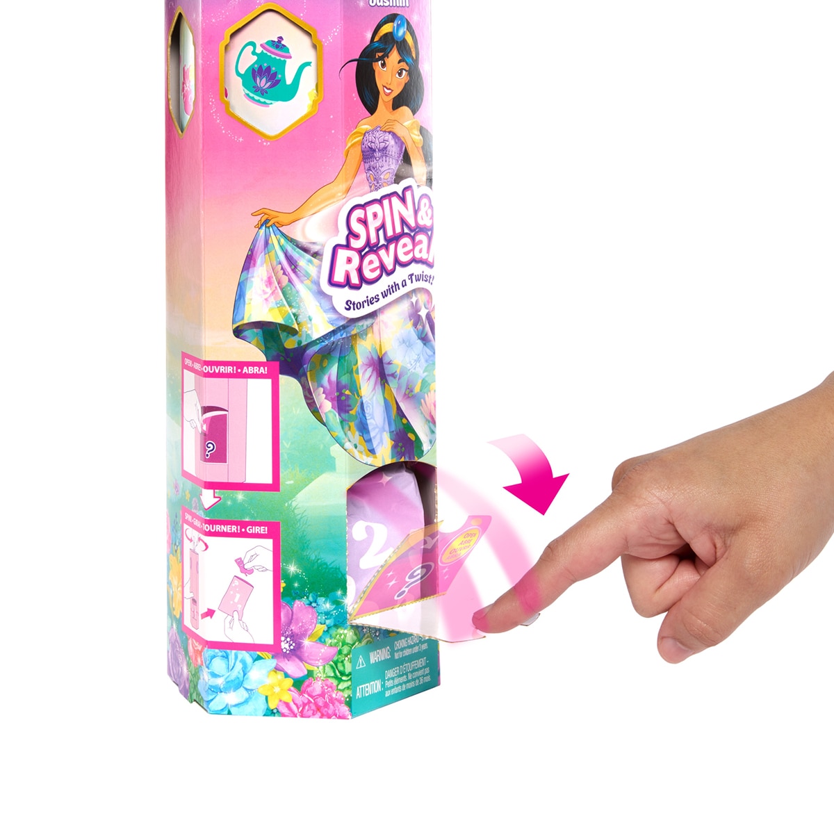 Boneca Jasmine Spin & Reveal Disney Princesas 4