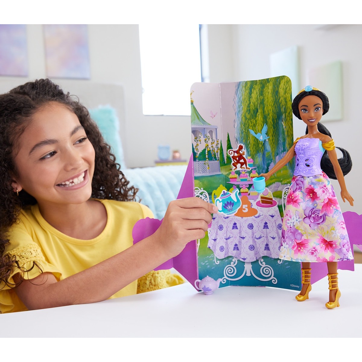 Boneca Jasmine Spin & Reveal Disney Princesas 6