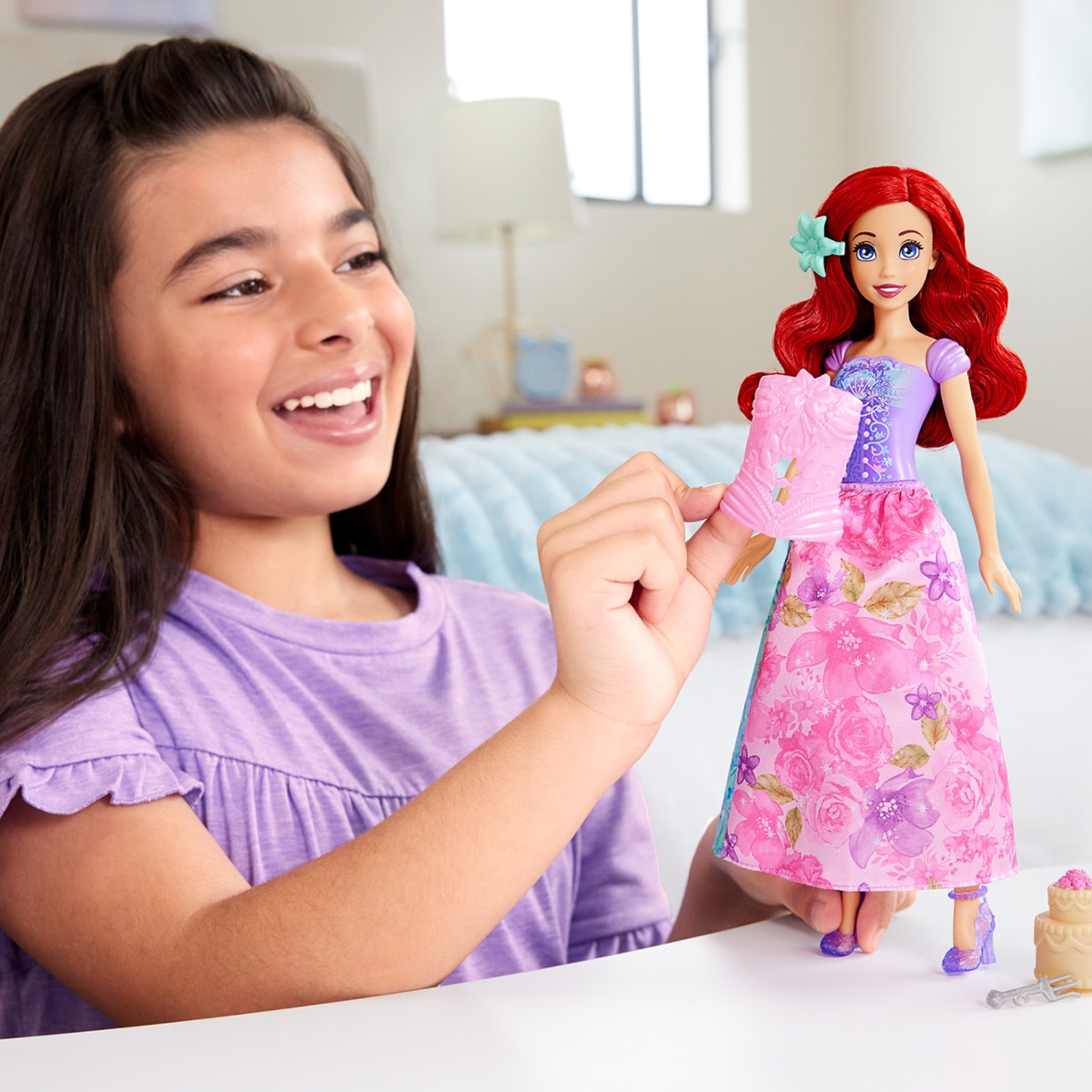 Muñeca Ariel Spin & Reveal Disney Princesas Mattel modelos surtidos 7