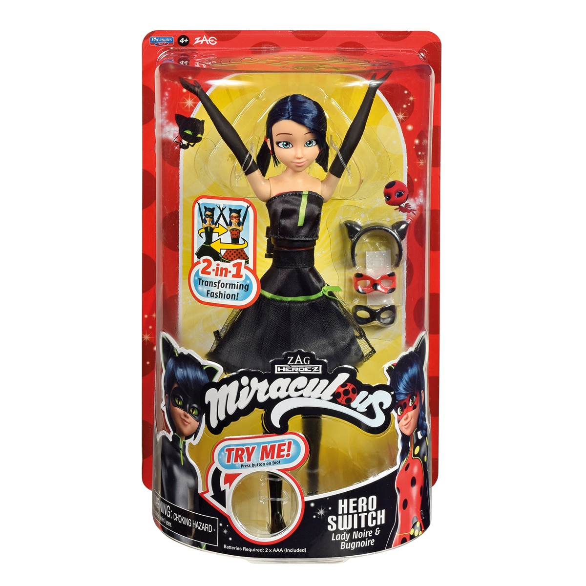Muñeca Cambia Traje Heroez Miraculous: las aventuras de Ladybug 3