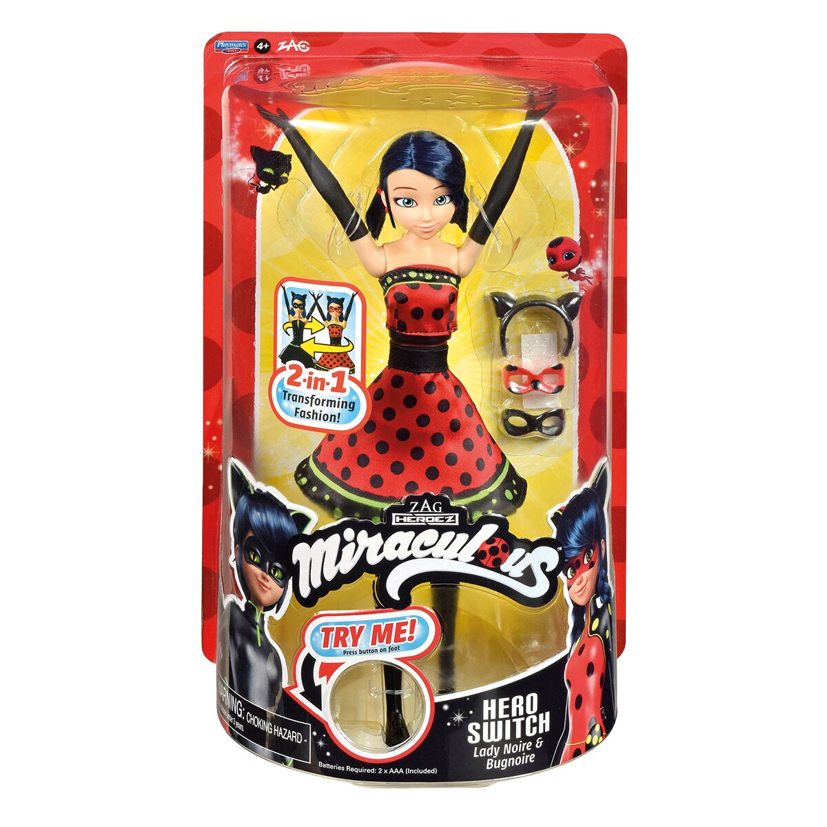 Muñeca Cambia Traje Heroez Miraculous: las aventuras de Ladybug