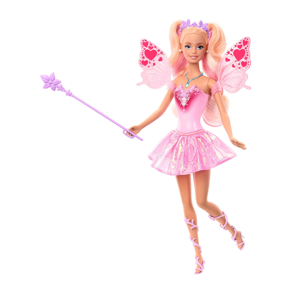 Barbie – Muñeca Barbie Hada con varita de juguete.