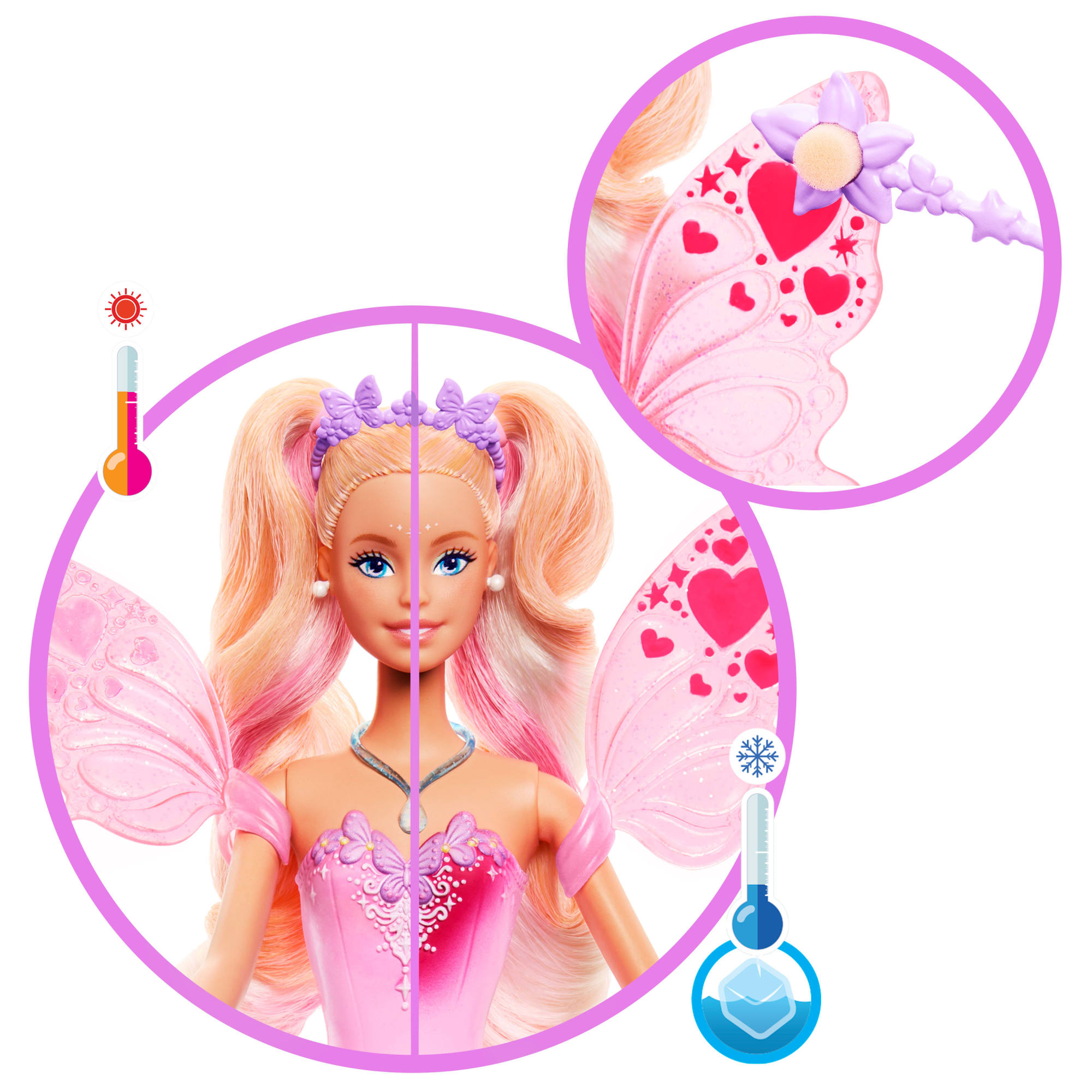 Muñeca Barbie Hada con varita de juguete 4