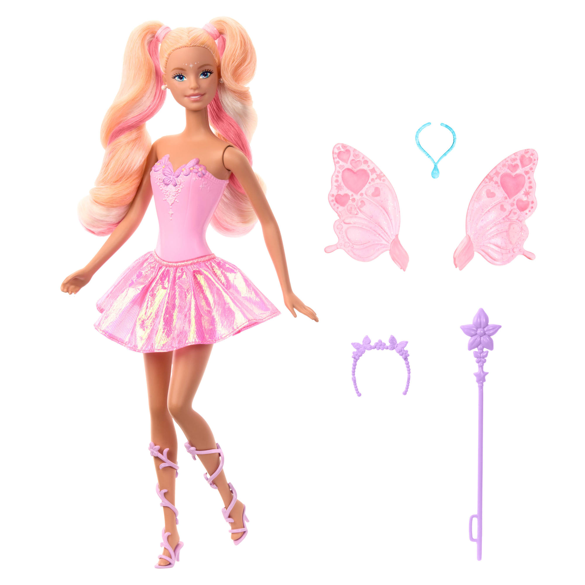 Muñeca Barbie Hada con varita de juguete 6