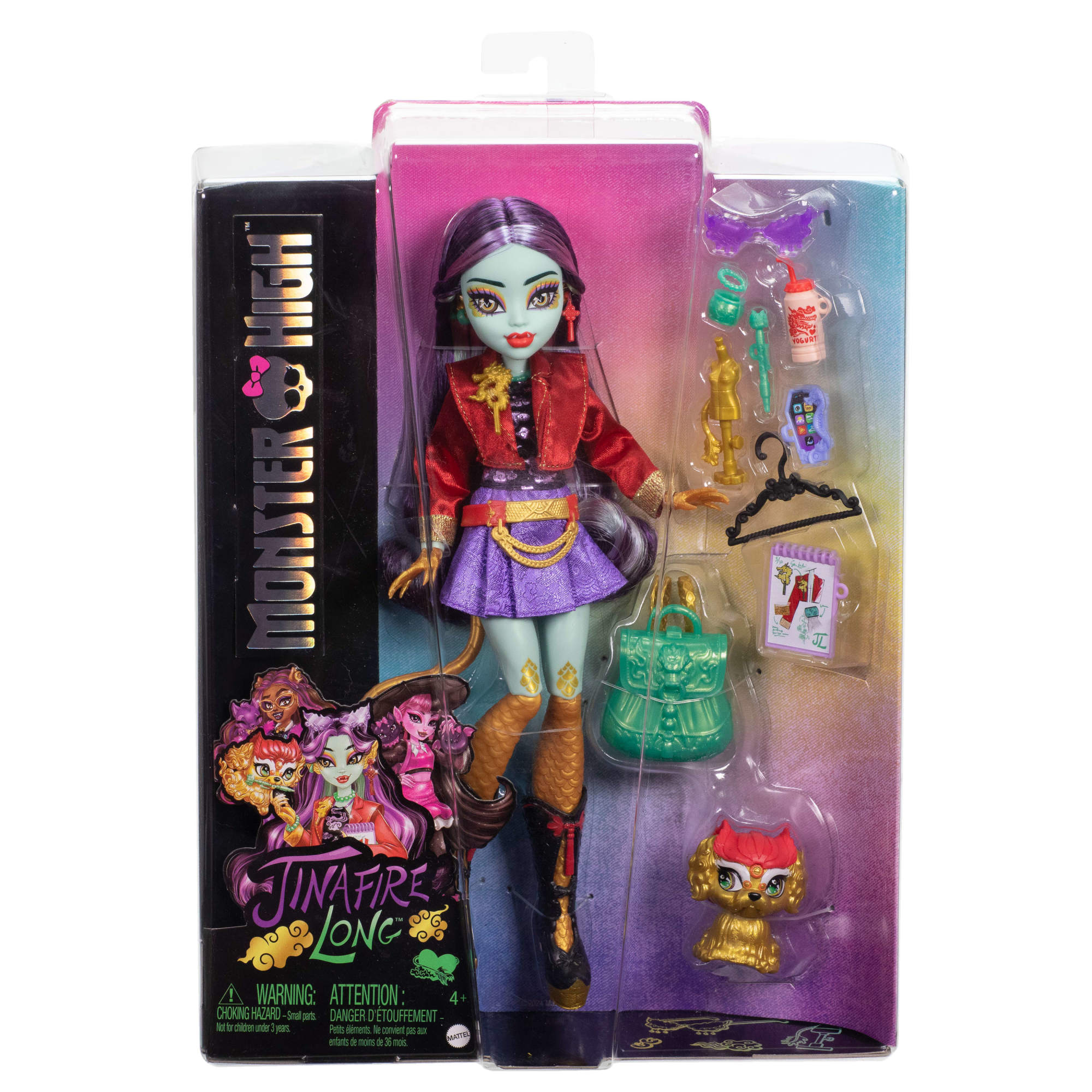 Muñeca Jinafire Long con mascota Cloudy Yun Yun Monster High 6
