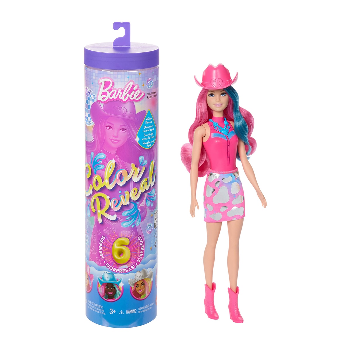 Imagen 0 de Muñeca Barbie Color Reveal Colección Estrella de la disco