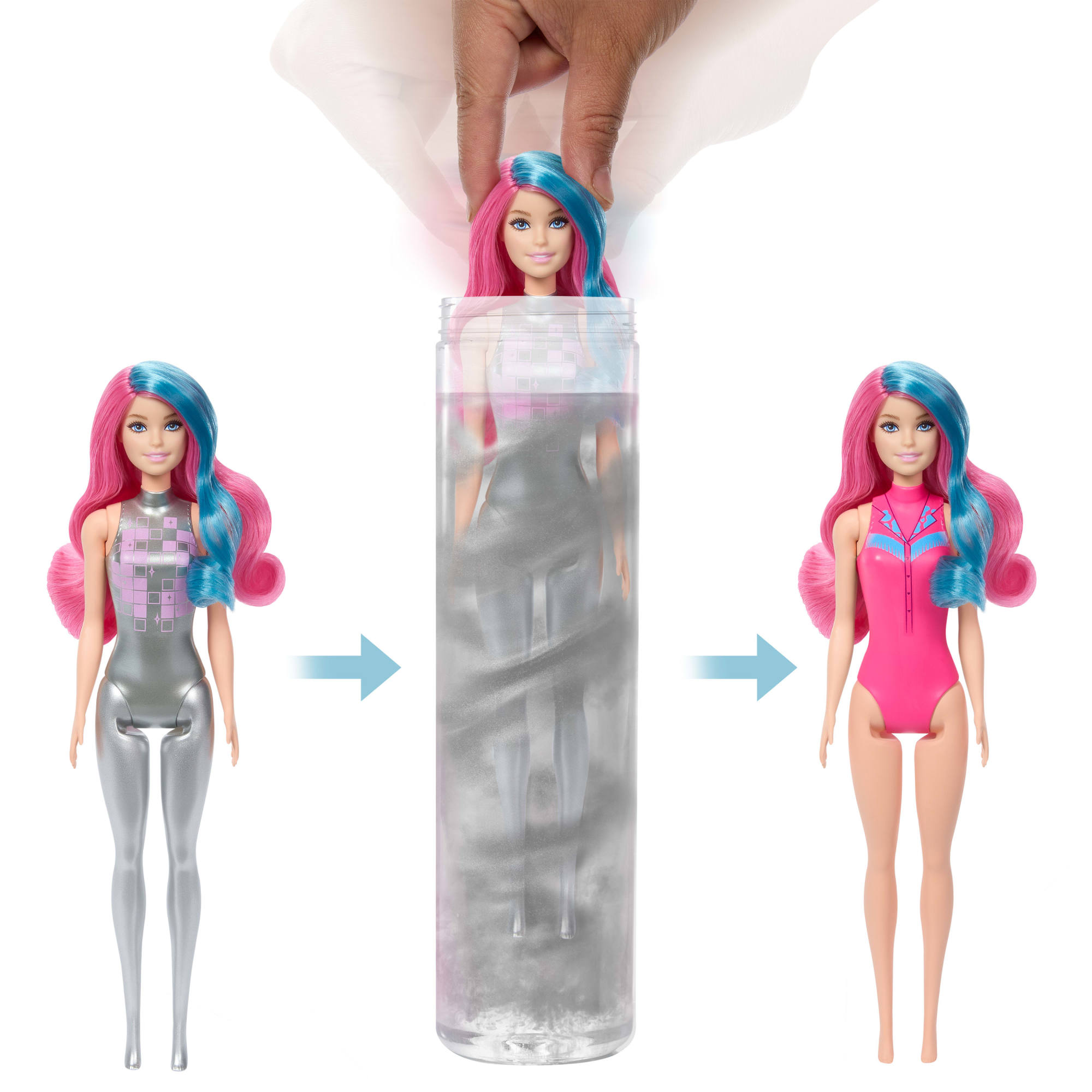 Muñeca Barbie Color Reveal Colección Estrella de la disco 4