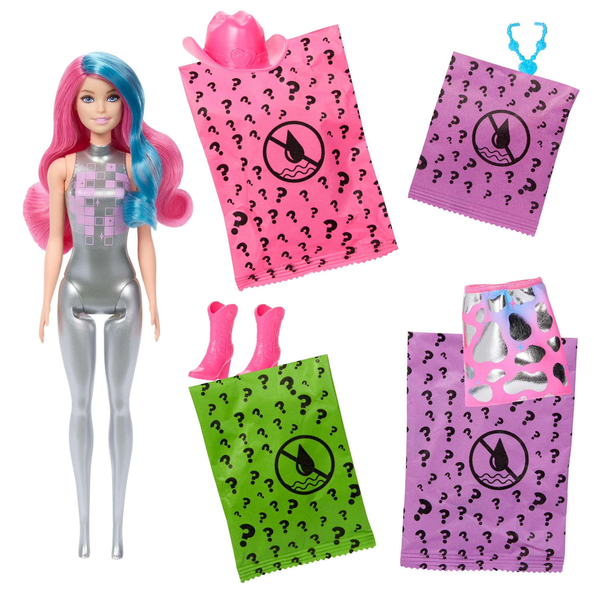 Muñeca Barbie Color Reveal Colección Estrella de la disco 6