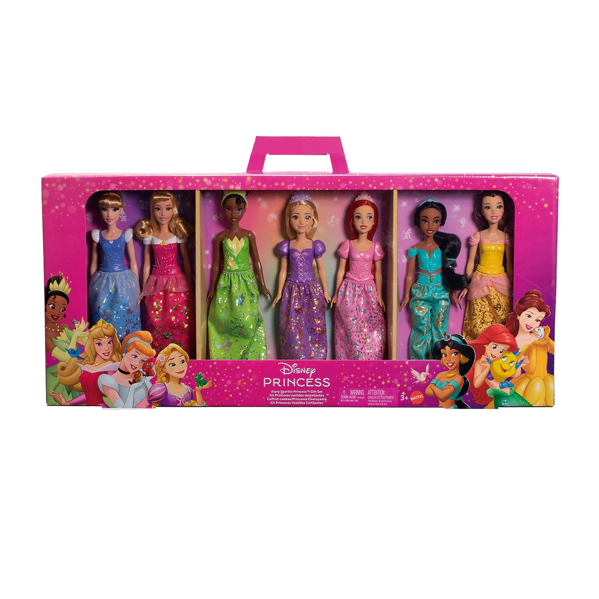Mattel - Mattel Disney Princesas Conjunto de regalo con 7 muñecas