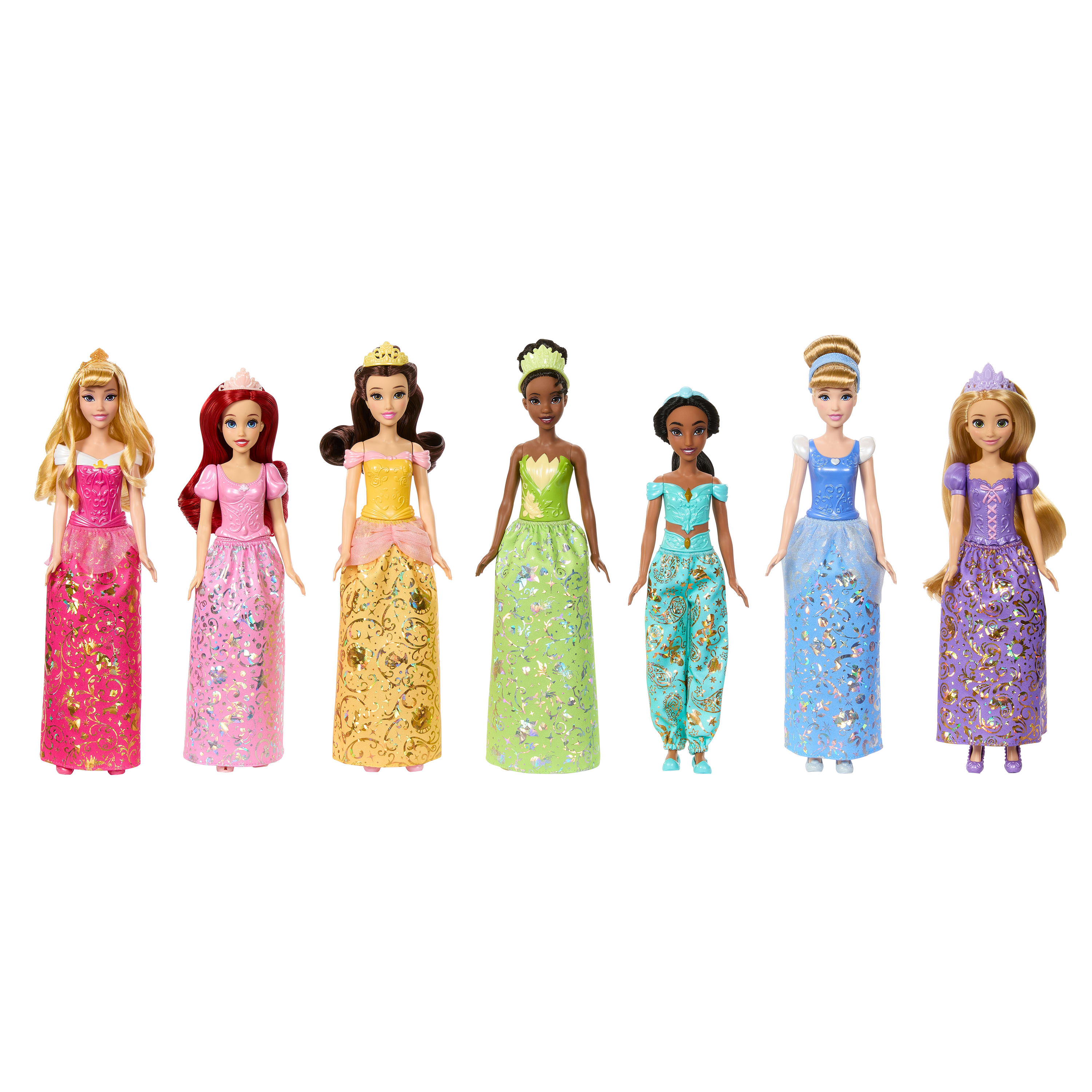 Mattel Disney Princesas Conjunto de regalo con 7 muñecas 3