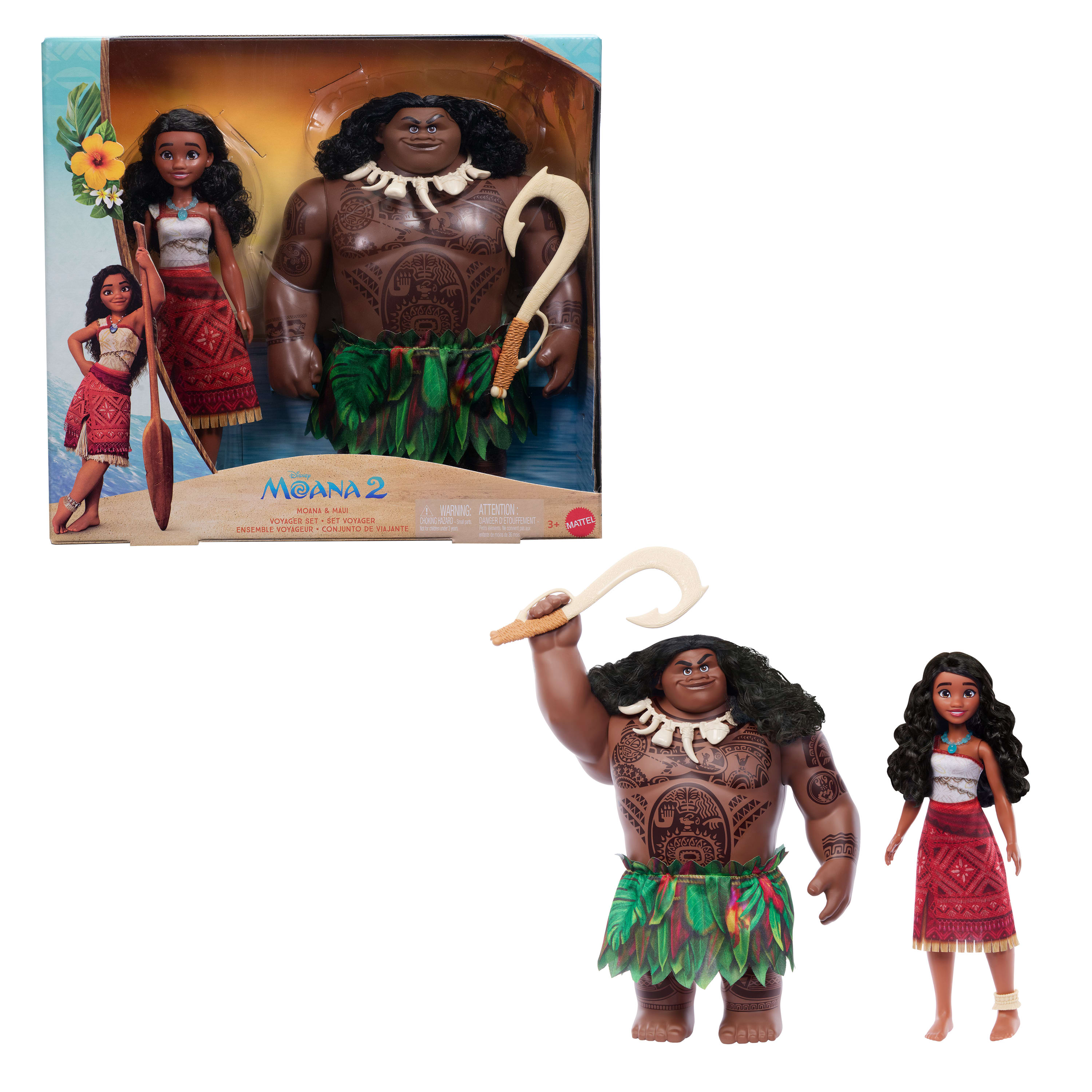 Imagen 0 de Pack muñecos Semidios y Héroe Vaiana 2 Disney Mattel