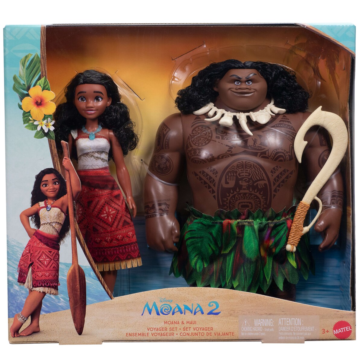 Pack muñecos Semidios y Héroe Vaiana 2 Disney Mattel 6