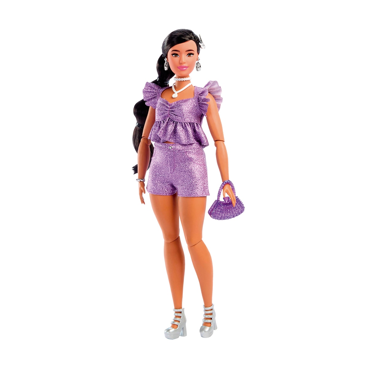 Imagen 0 de Barbie Deluxe Metallic con conjunto morado