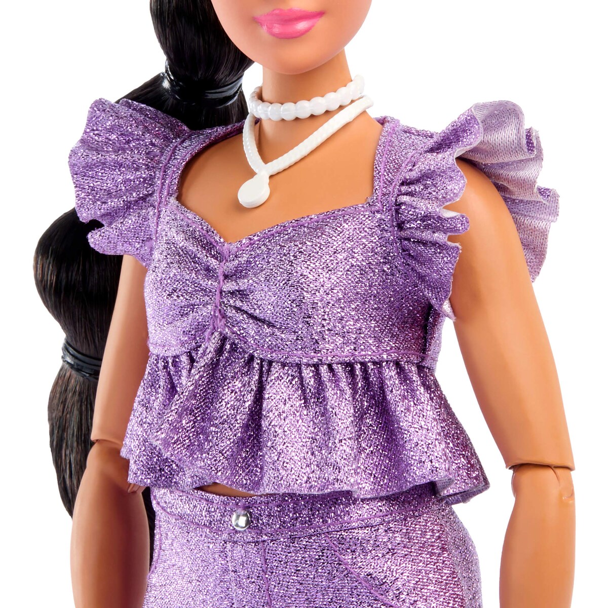 Barbie Deluxe Metallic con conjunto morado 5