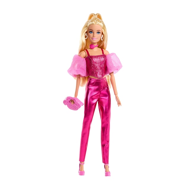 Imagen 0 de Barbie Deluxe Metallic con corset rosa