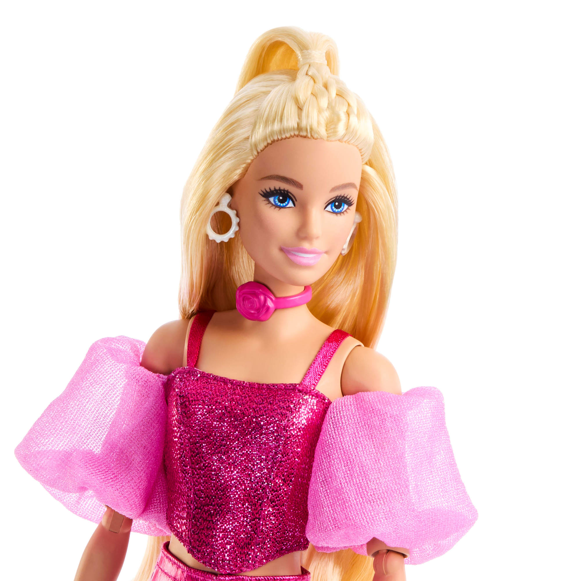 Barbie Deluxe Metallic con corset rosa 2