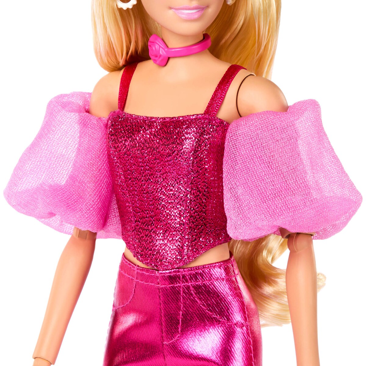 Barbie Deluxe Metallic con corset rosa 3