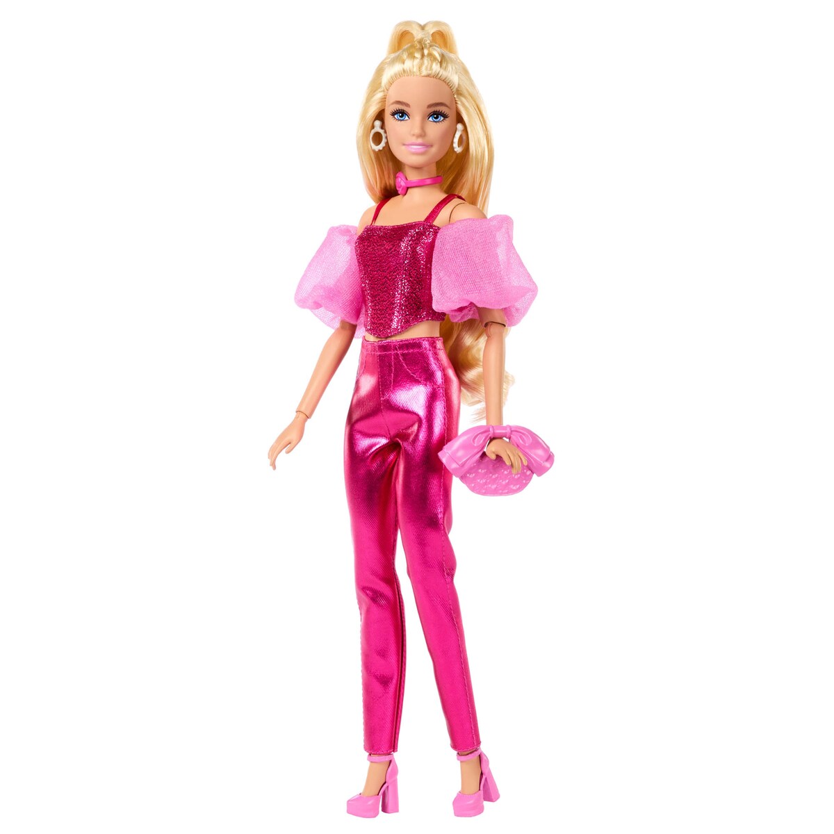 Barbie Deluxe Metallic con corset rosa 5