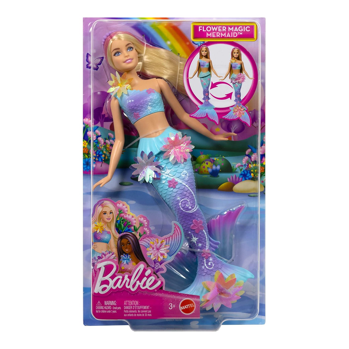 Imagem 0 de Boneca Barbie Sereia Mágica Flores