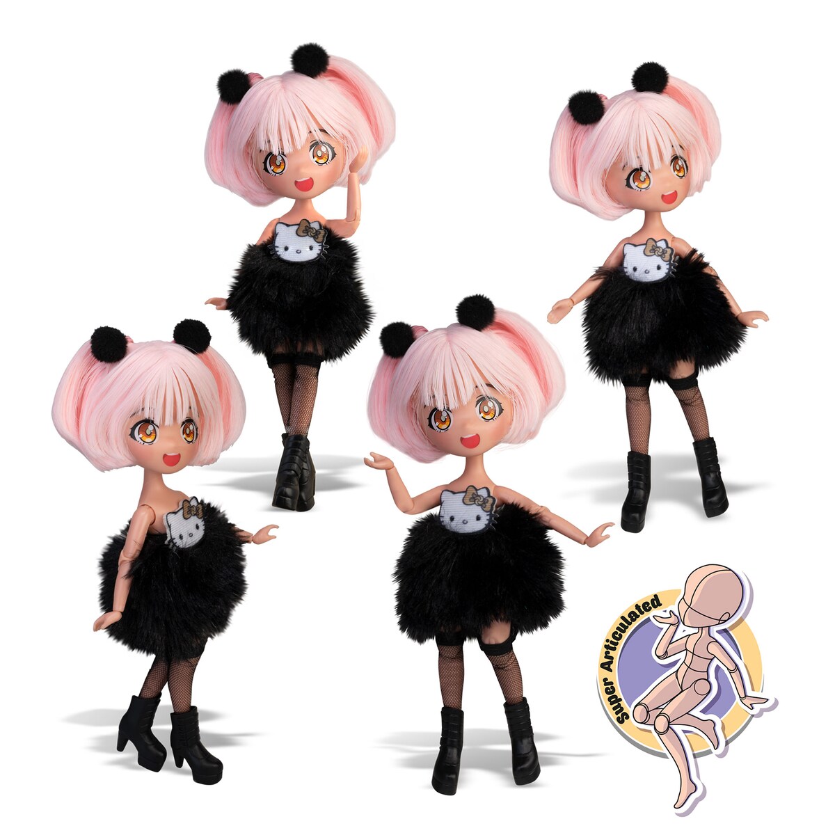 Muñeca Fashion Hello Kitty Famosa 13