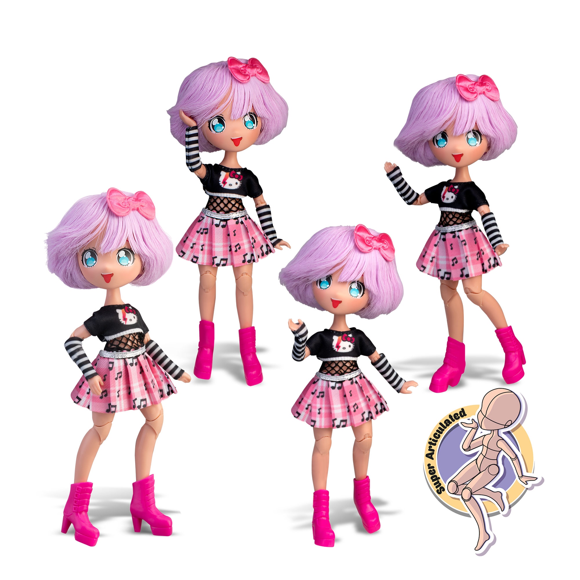 Muñeca Fashion Hello Kitty Famosa 14
