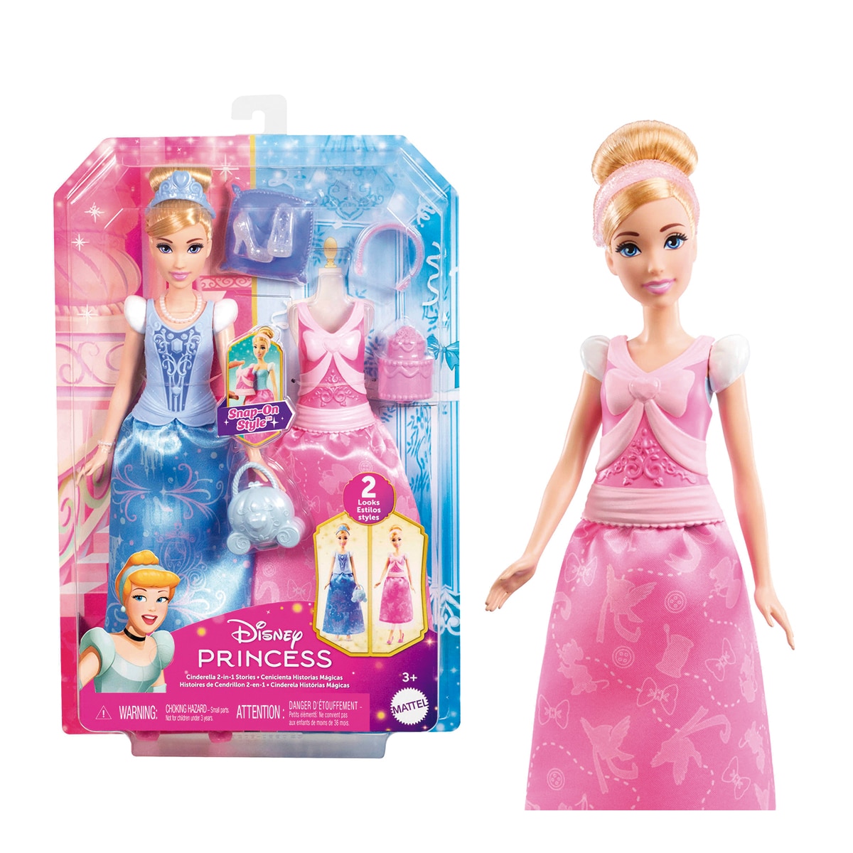 Muñeca Cenicienta Historias Mágicas  Princesas Disney Mattle 1
