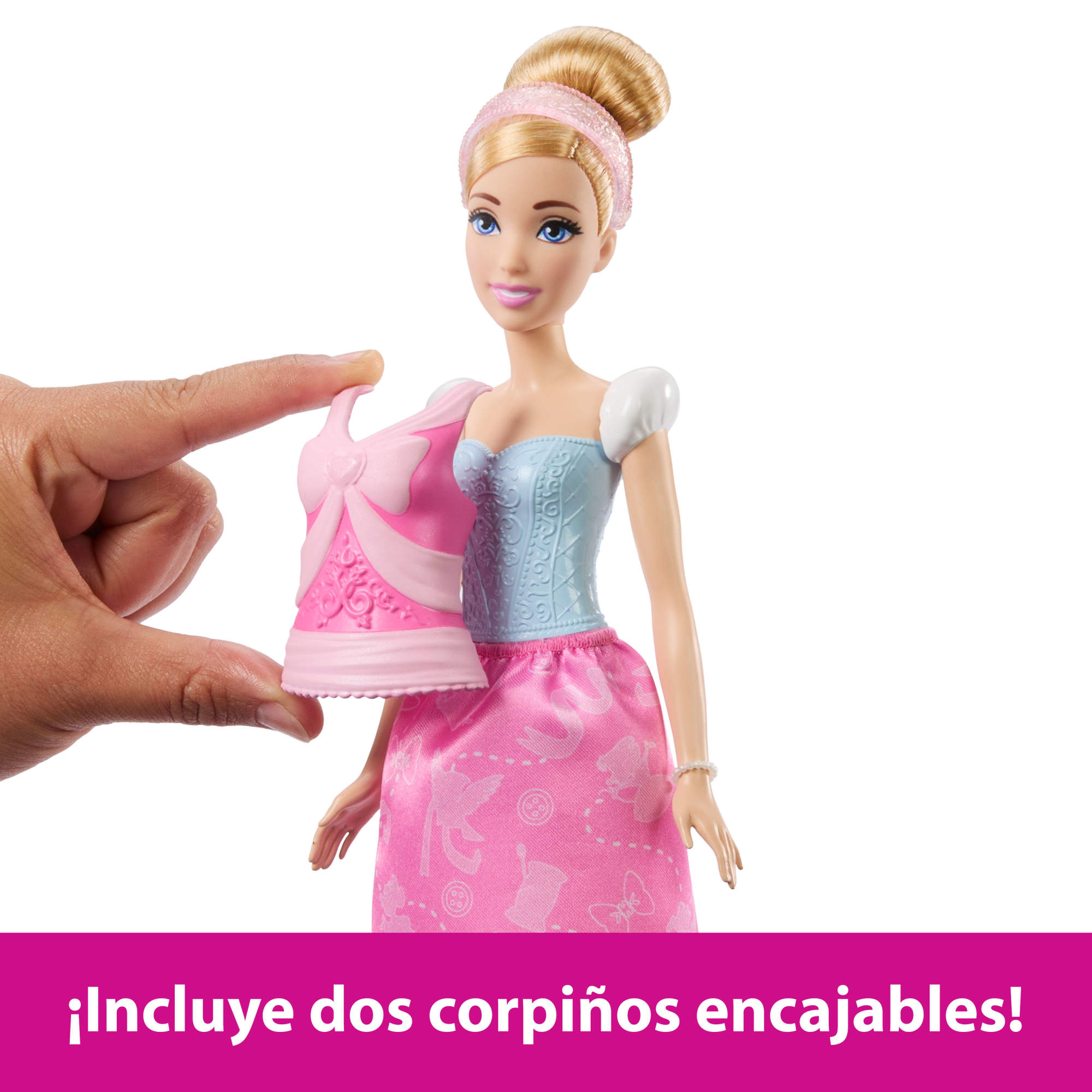 Muñeca Cenicienta Historias Mágicas  Princesas Disney Mattle 3