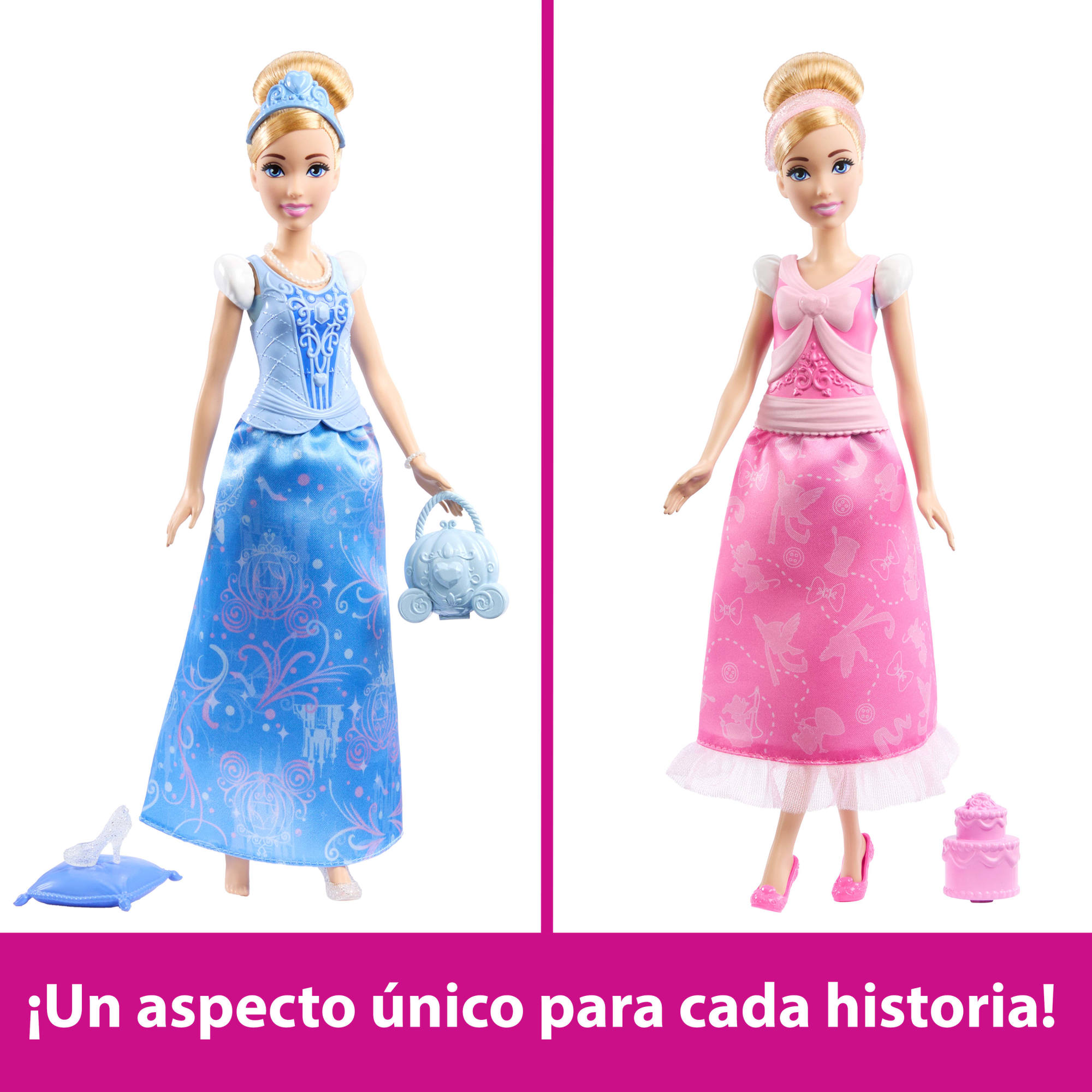 Muñeca Cenicienta Historias Mágicas  Princesas Disney Mattle 4
