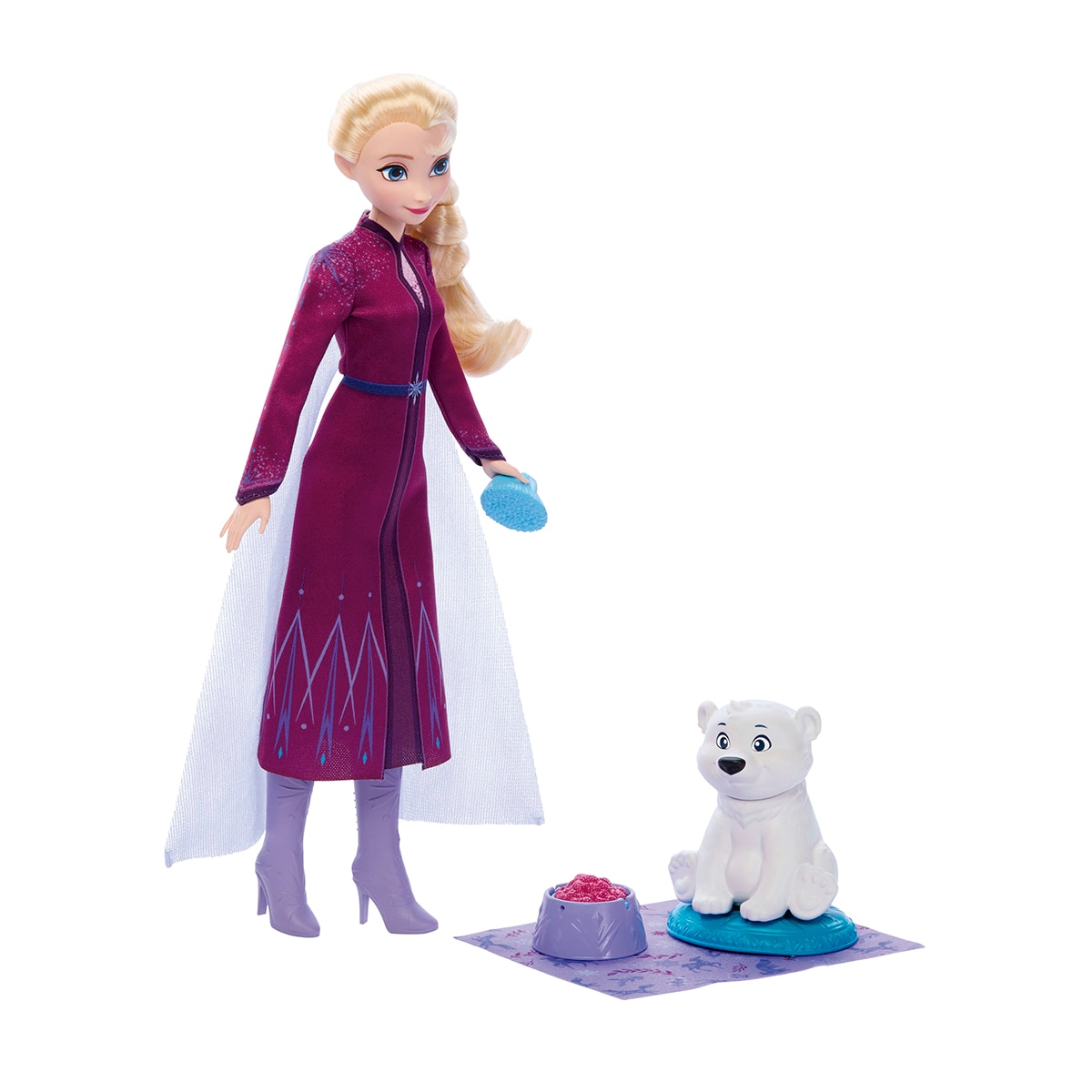 Imagen 0 de Disney Frozen Muñeca Elsa con osito Mattel
