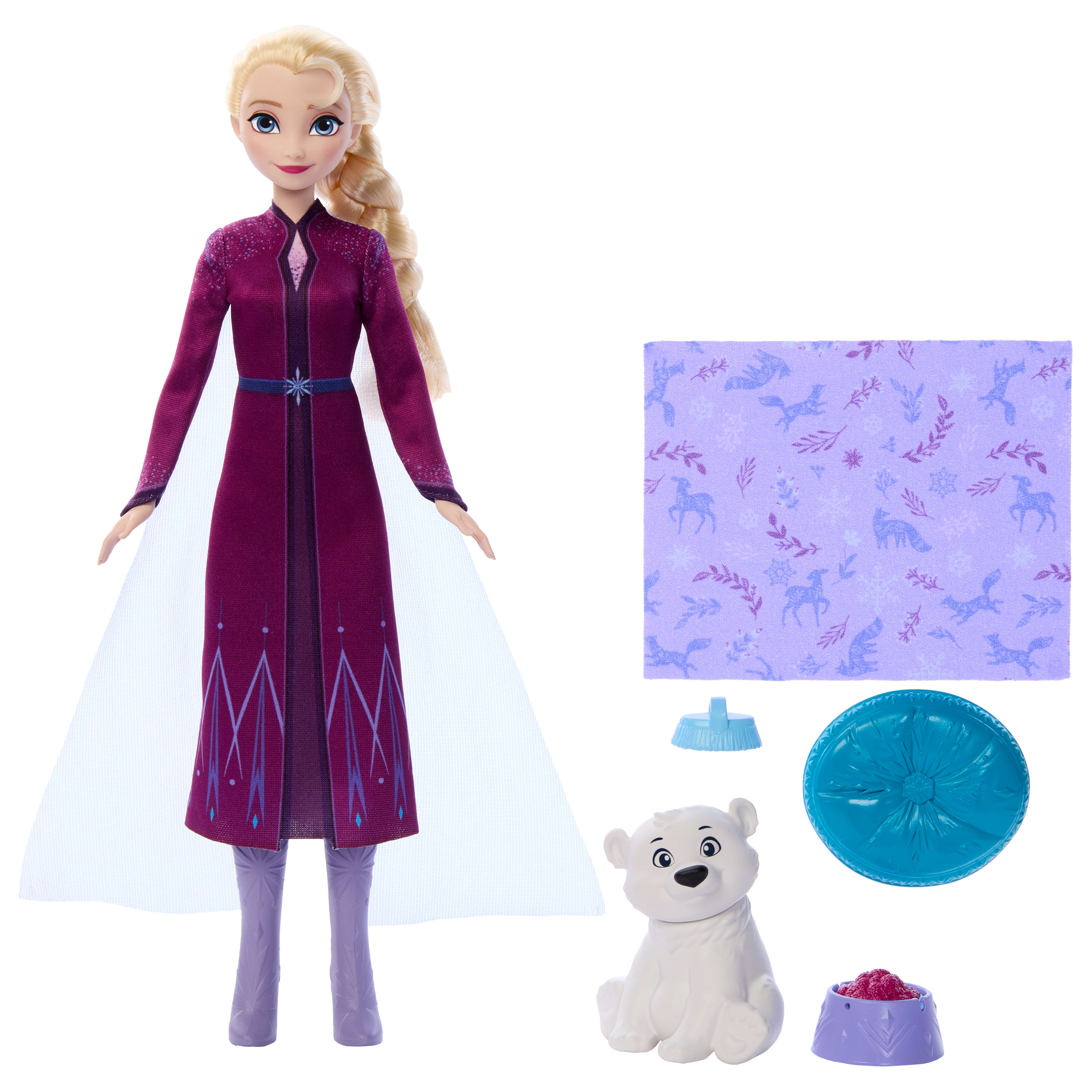 Disney Frozen Muñeca Elsa con osito Mattel 5