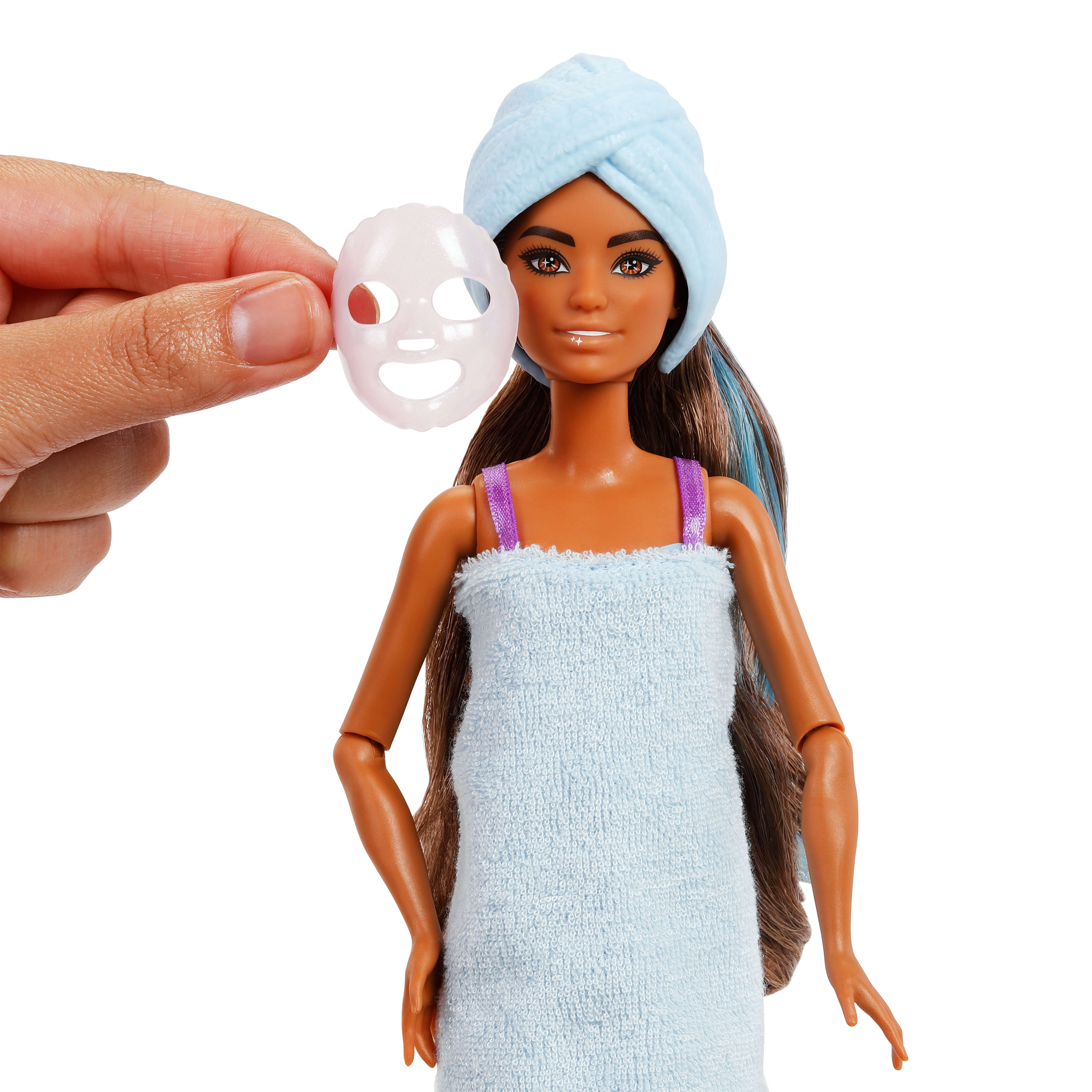Barbie Party Unboxed Muñeca sorpresa con paleta roja Mattel Morados-3