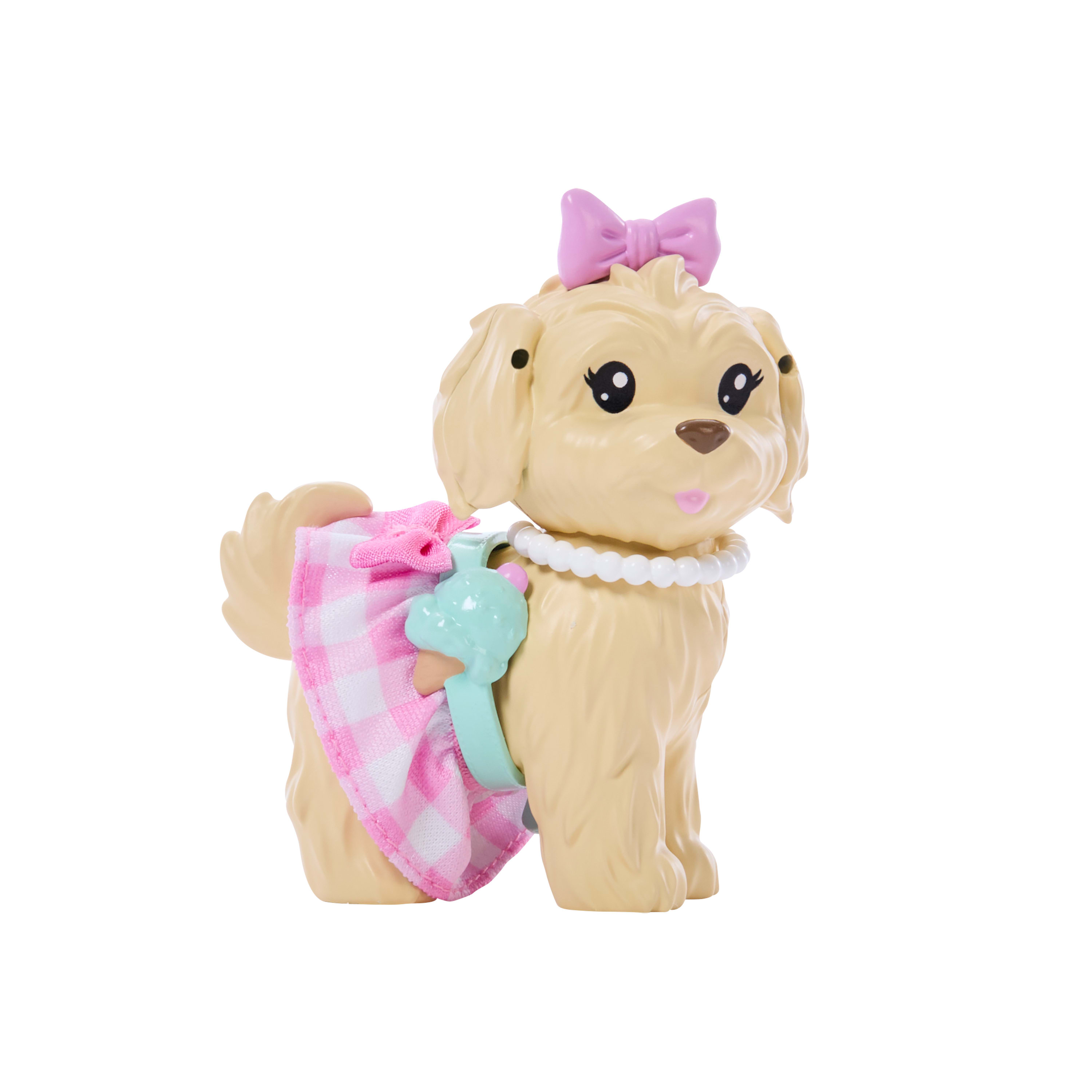 Boneca Barbie Morena com Cão Twinning Looks Rosa-6