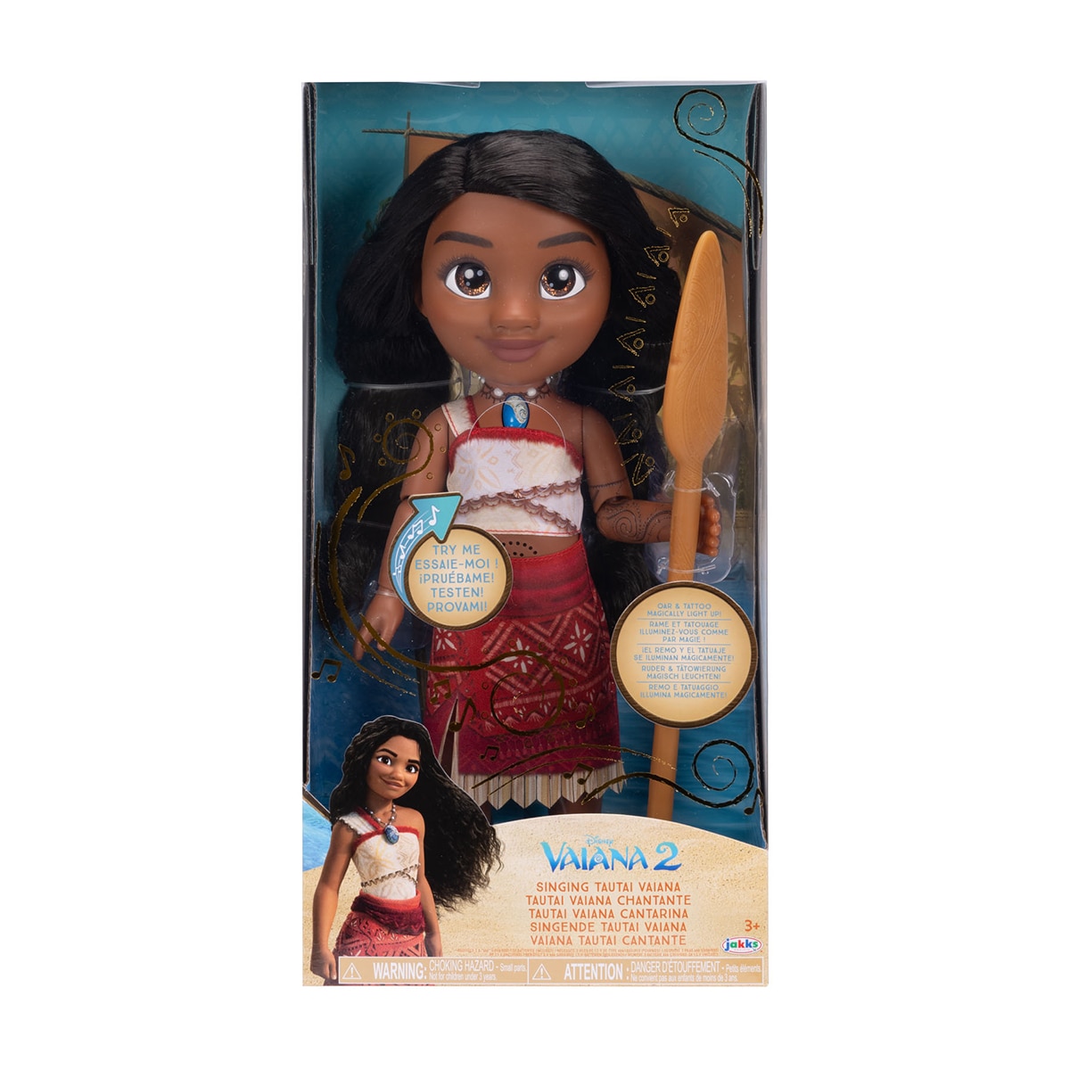 Muñeca musical Vaiana  38 cm con accesorios Disney 2