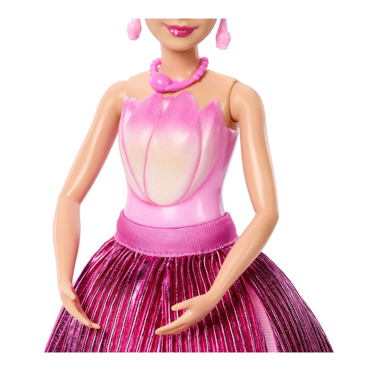 Barbie Petal Pop Muñeca sorpresa en ramo de tulipanes rosas 4