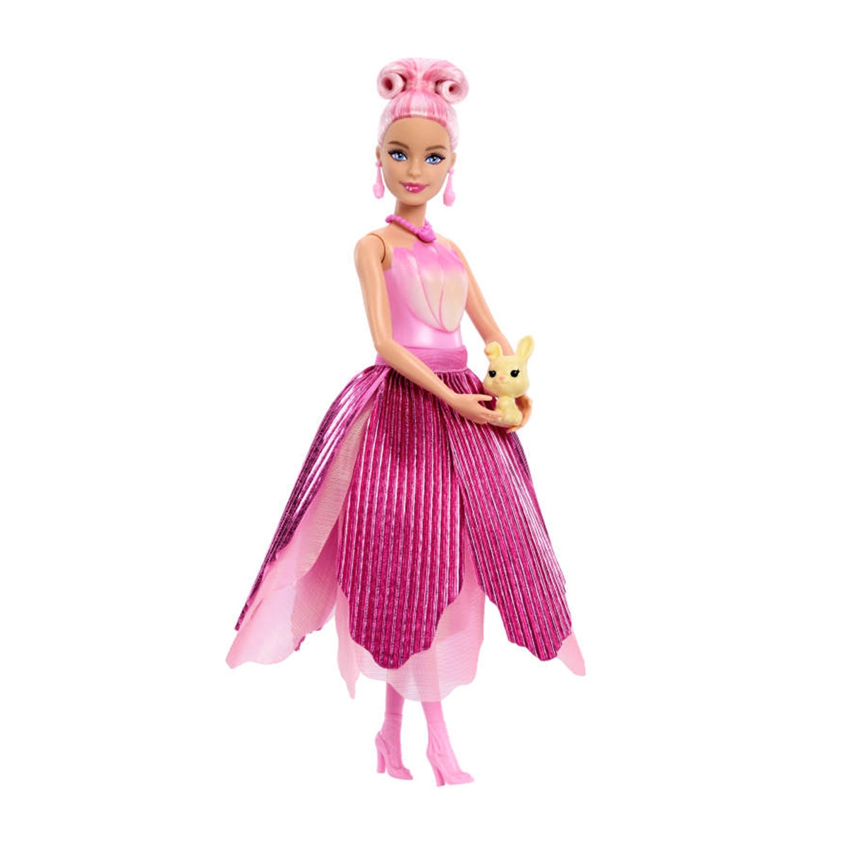 Barbie Petal Pop Muñeca sorpresa en ramo de tulipanes rosas 5