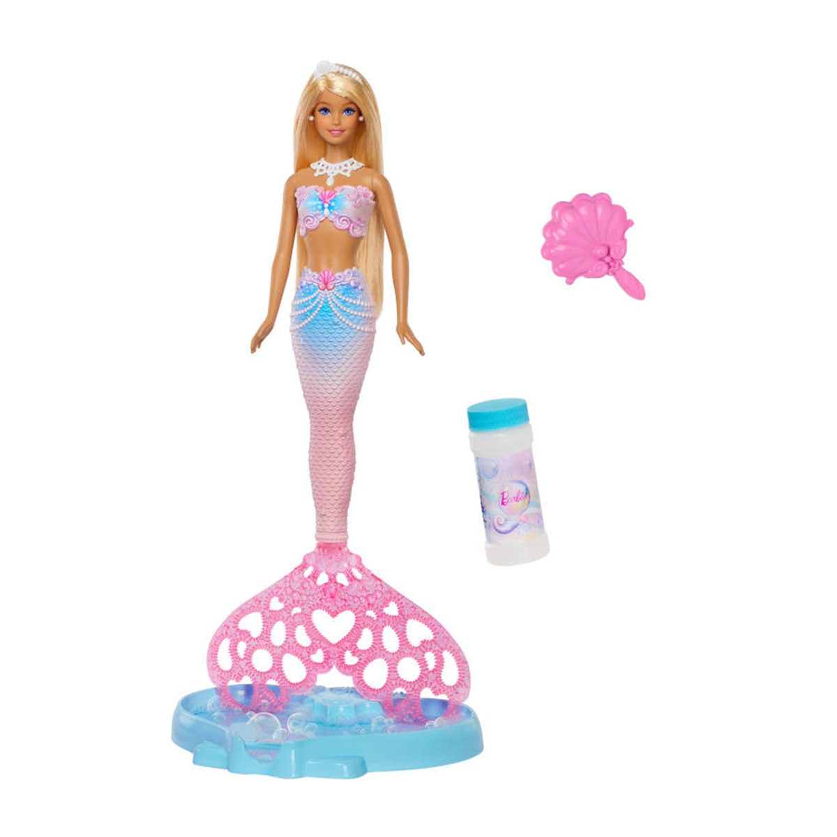 Imagen 0 de Barbie Muñeca sirena pompas de jabón