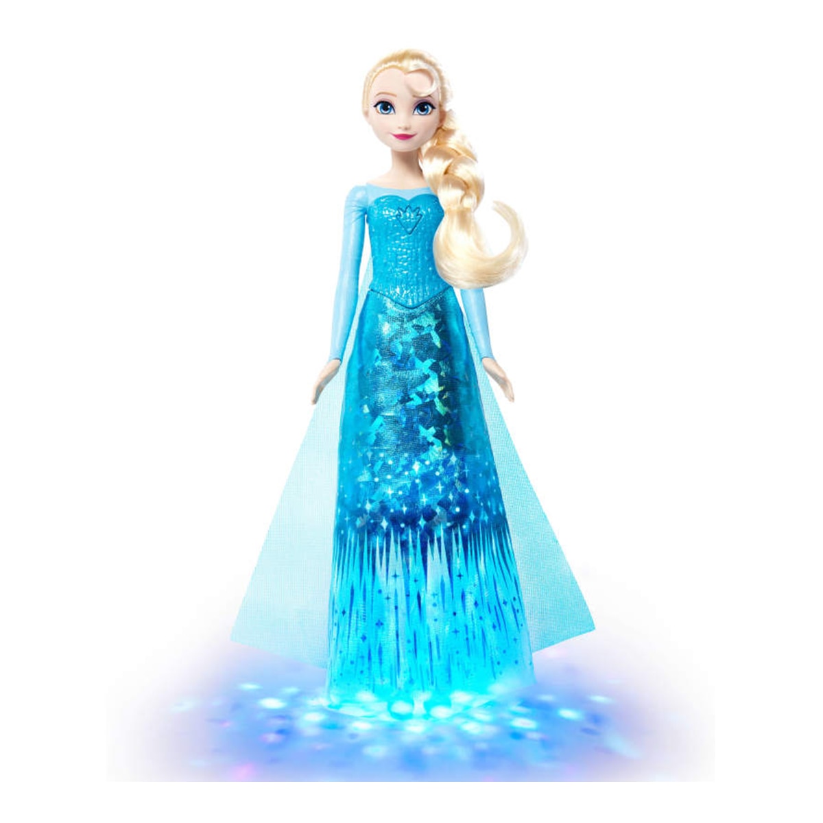 Muñeca Elsa cantarina con efecto de luz de la película Disney Frozen Mattel 1