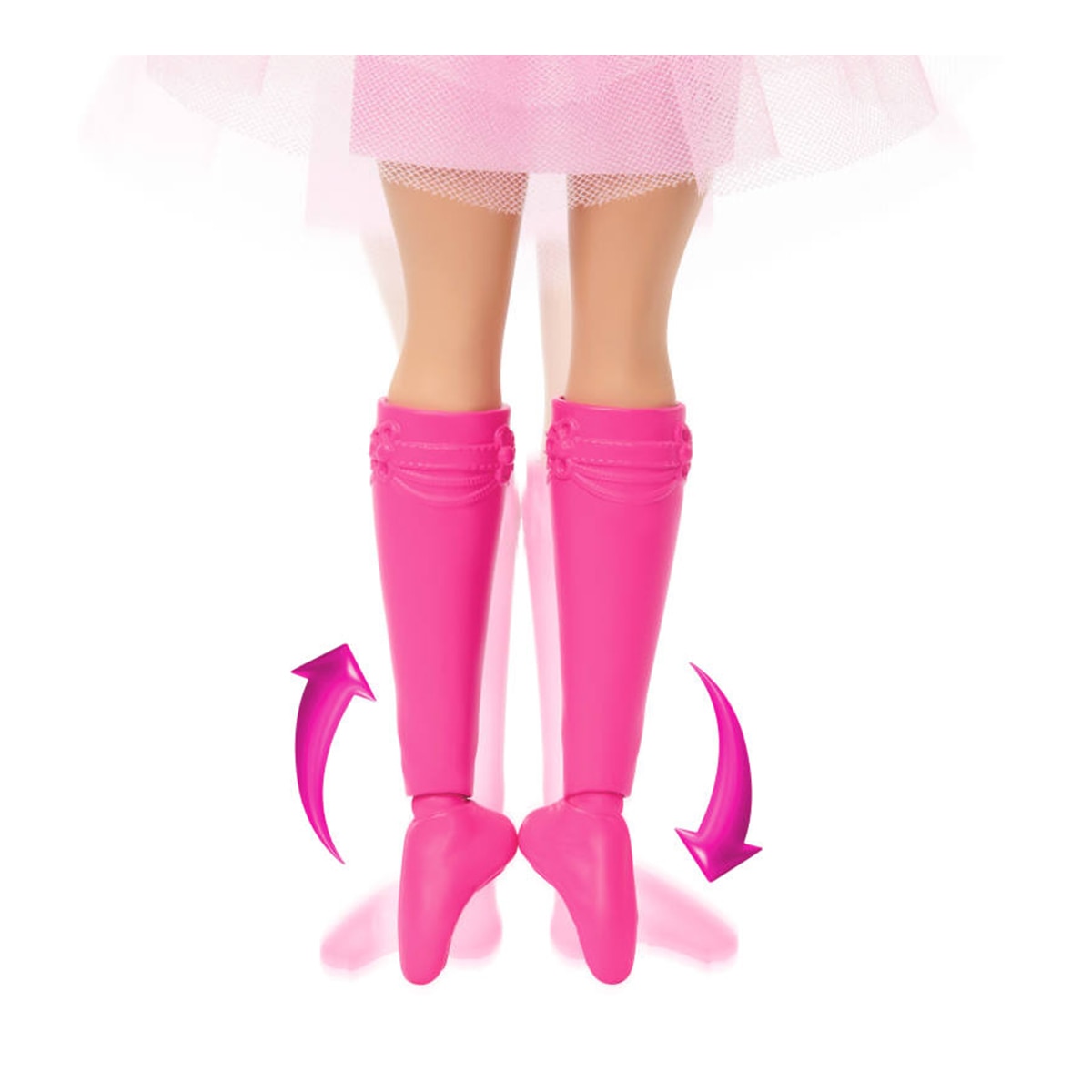 Barbie Cascanueces Daisy bailarina con vestido rosa, sombrero, tobillos articulados y bastón de caramelo 5