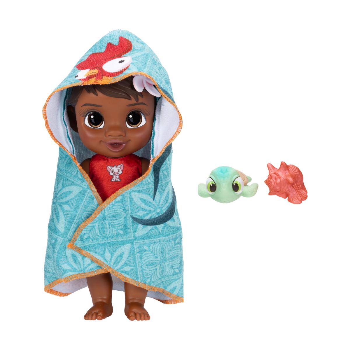 Imagen 4 de Muñeca Bebé Vaiana con accesorios de baño incluidos Princesas Disney