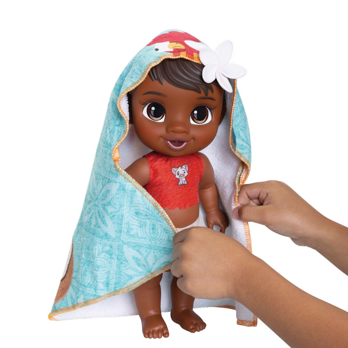 Imagen 5 de Muñeca Bebé Vaiana con accesorios de baño incluidos Princesas Disney