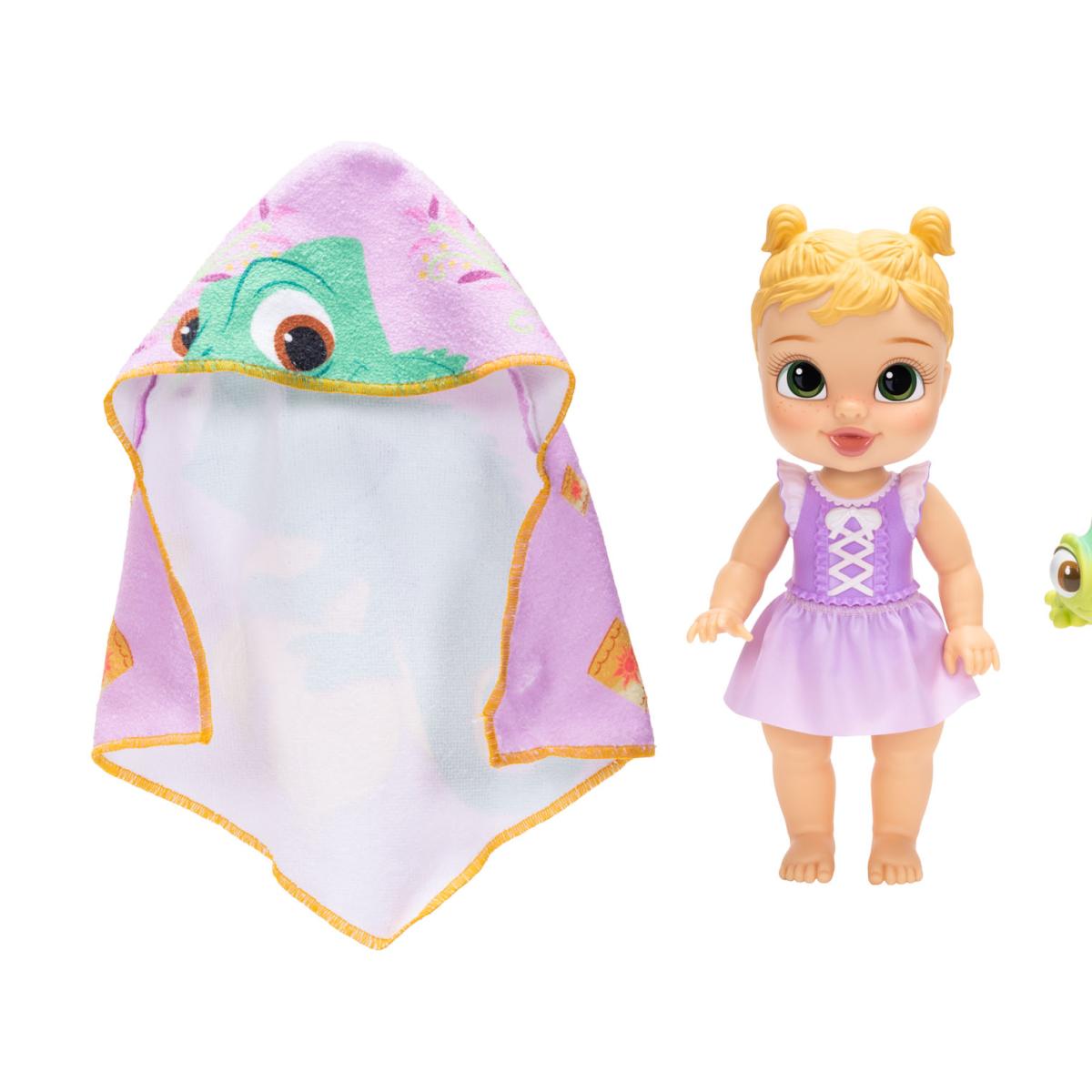 Imagen 1 de Muñeca Bebé Rapunzel con accesorios de baño incluidos Princesas Disney Moose