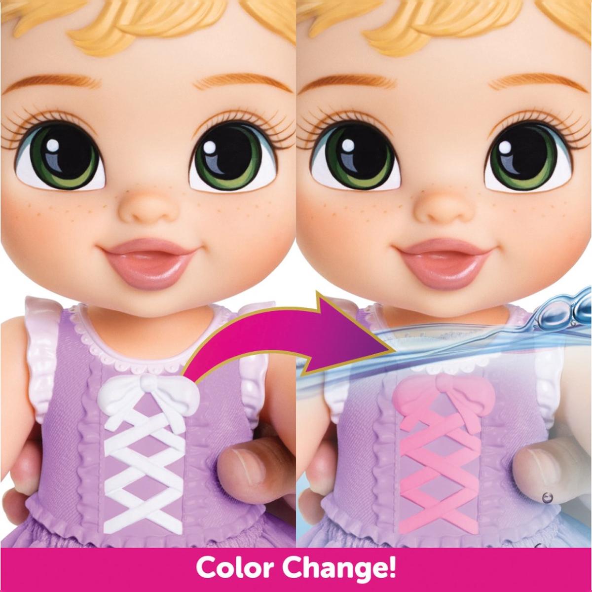 Imagen 7 de Muñeca Bebé Rapunzel con accesorios de baño incluidos Princesas Disney Moose